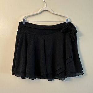 Aerie Black Skater Skirt
